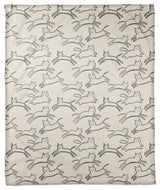 Leaping Cat Pattern I 50"x60" Coral Fleece Blanket
