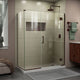 Unidoor-x 58"x34.38" Shower Enclosure, Oil Rubbed Bronze