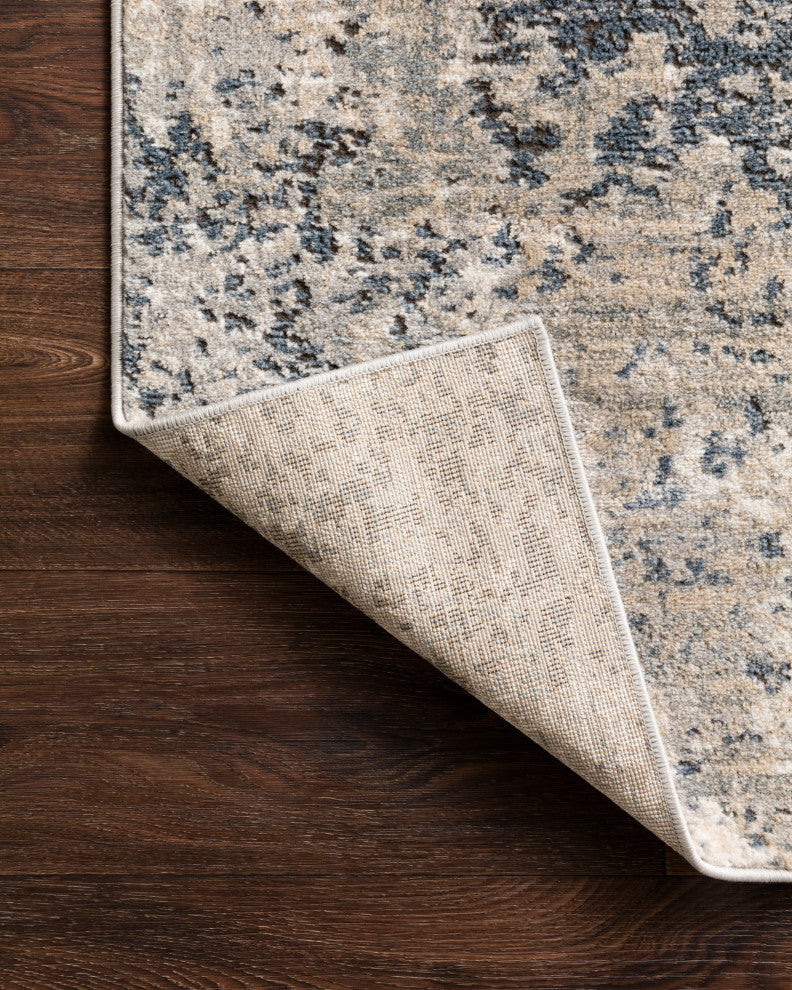 Teagan TEA-07 Area Rug, Natural/Denim, 3'4"x5'7"