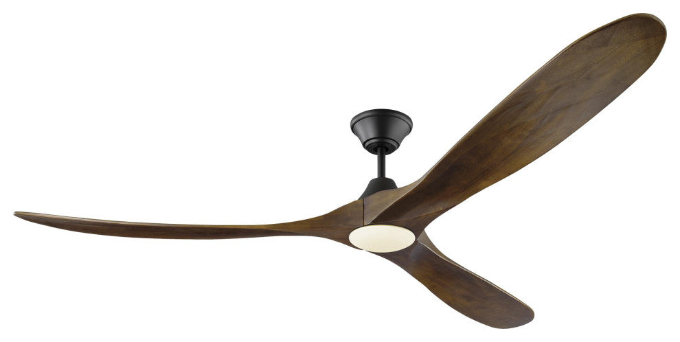 Maverick 3 Blade Outdoor Ceiling Fan Matte White Matte Black 70.00 Dark Walnut