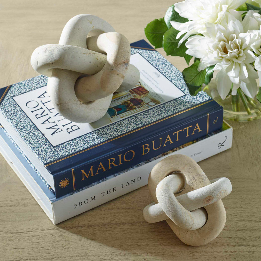 Uttermost Limestone Link Sculptures Set of 2