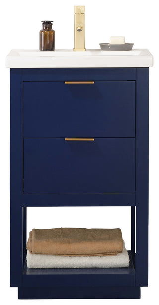 Klein 20" Single Sink Vanity, Blue