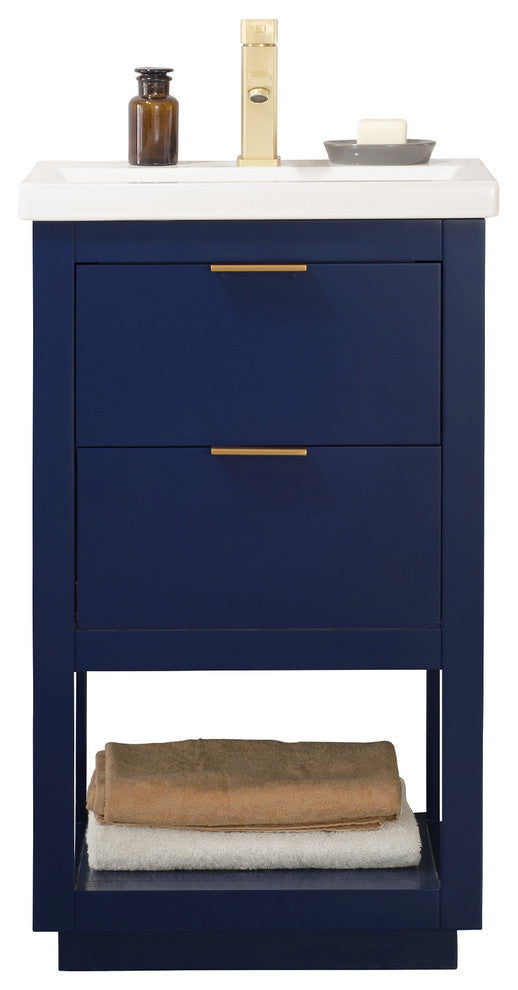 Klein 20" Single Sink Vanity, Blue