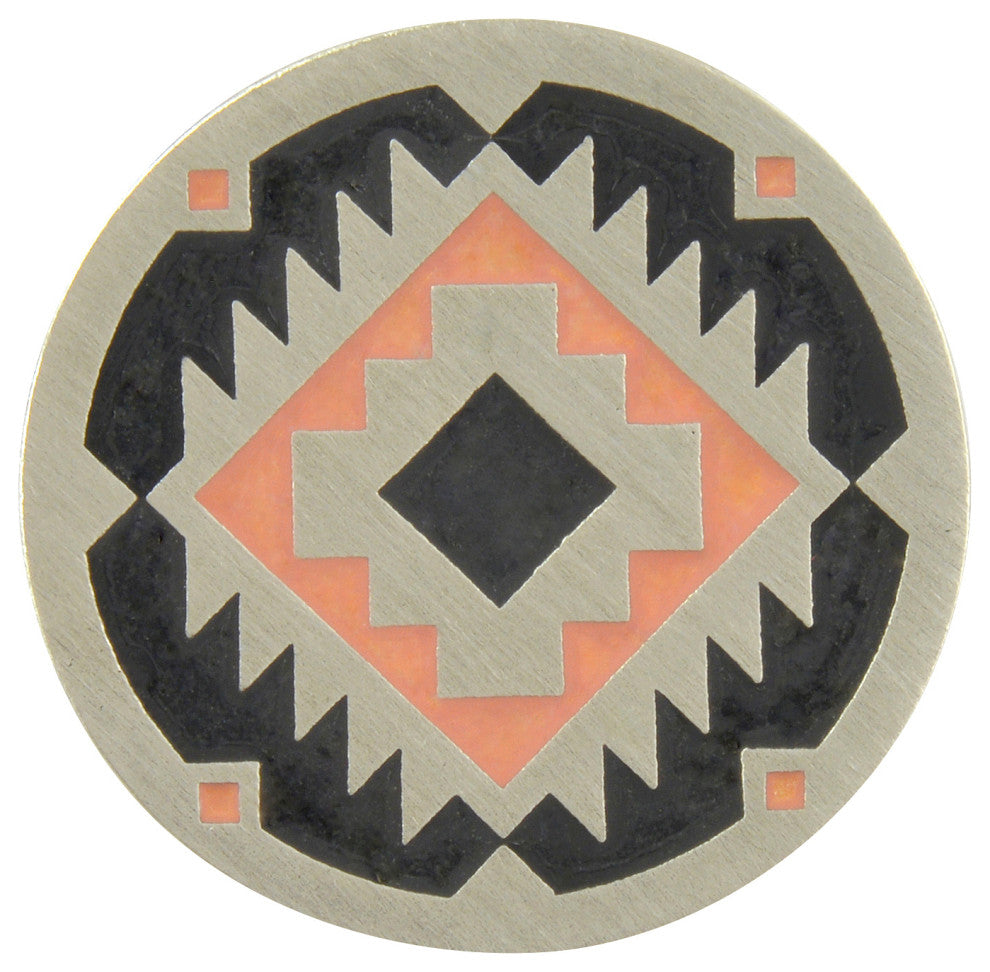 Southwest Treasure Knob, Pewter and Cavern Clay