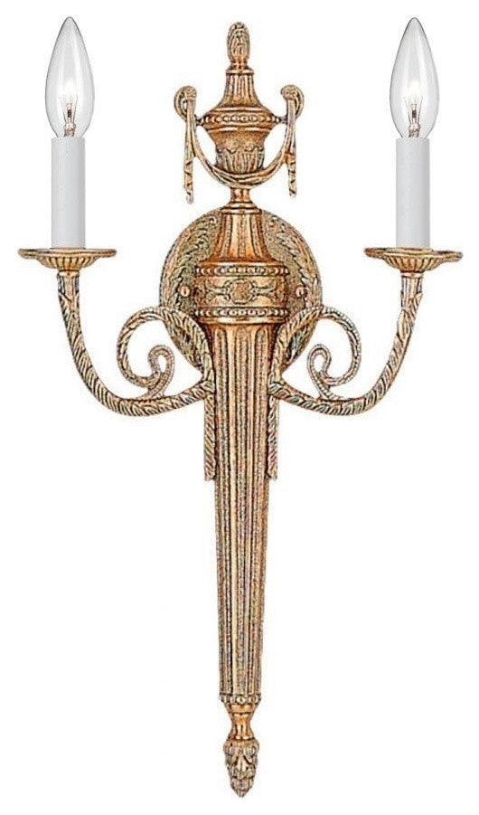 Arlington 2-Light Matte Brass Sconce