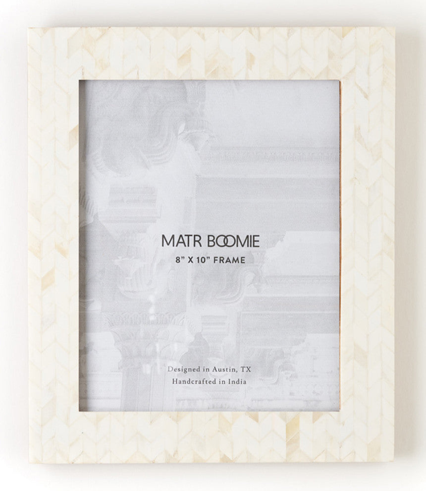 Artemis 8"x10" Picture Frame Carved Bone