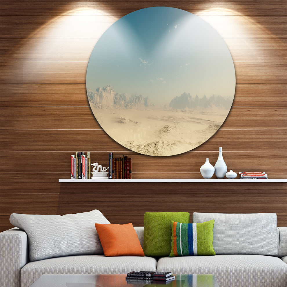 Sandy Dessert, Landscape Photo Round Wall Art, 11"