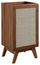 Modway Soma 18" Adjustable Shelf Wood Bathroom Vanity Cabinet in Walnut