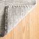 Dash & Albert Network Black Handwoven Wool Rug, Black, 5' x 8'