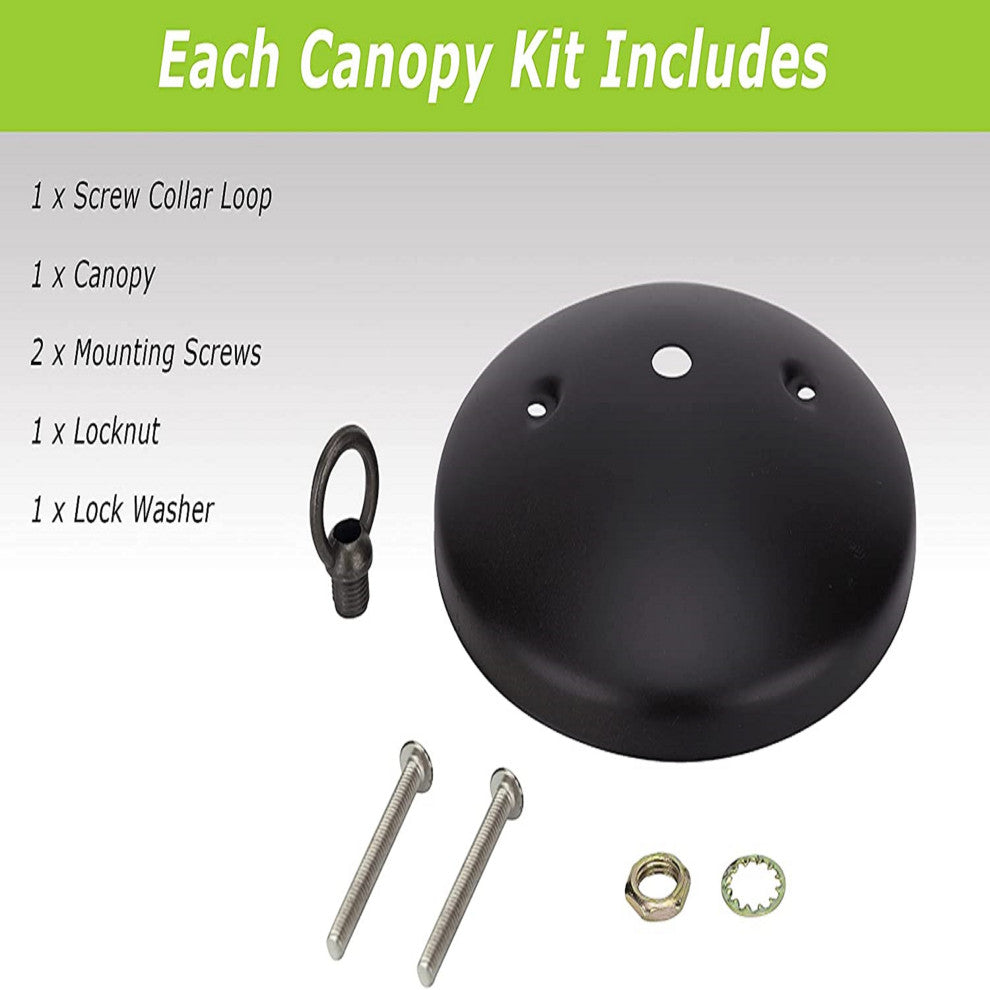 21522-11 Light Fixture Canopy Kit, 5" Dia., Oil Rubbed Bronze