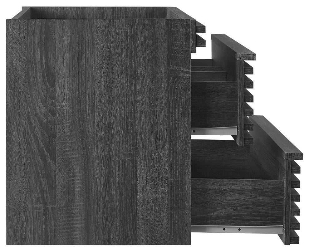 Render 30" Wall-Mount Bathroom Vanity, Charcoal