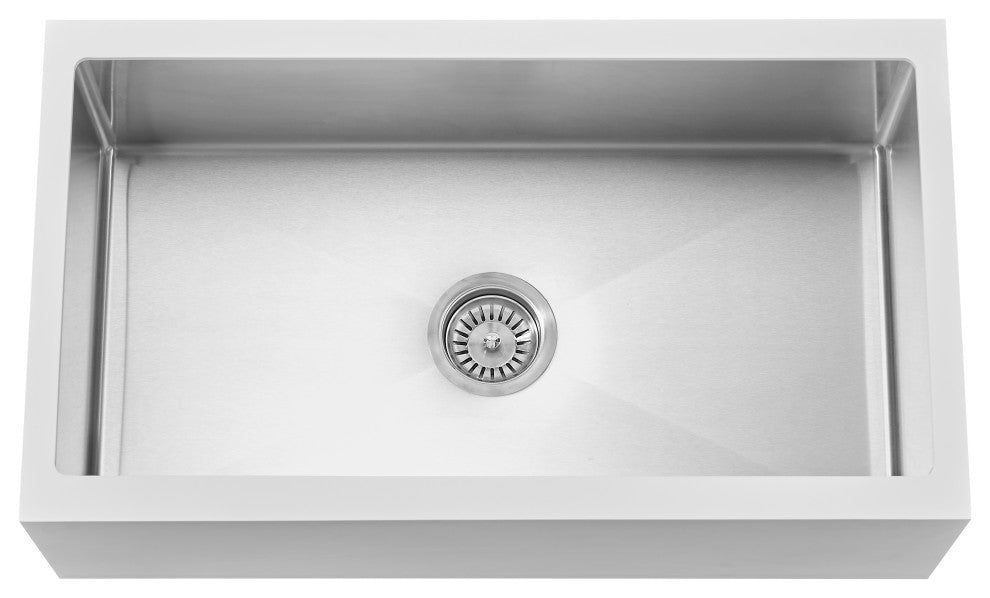 Single Bowl Farmhouse Stainless Sink, 30"