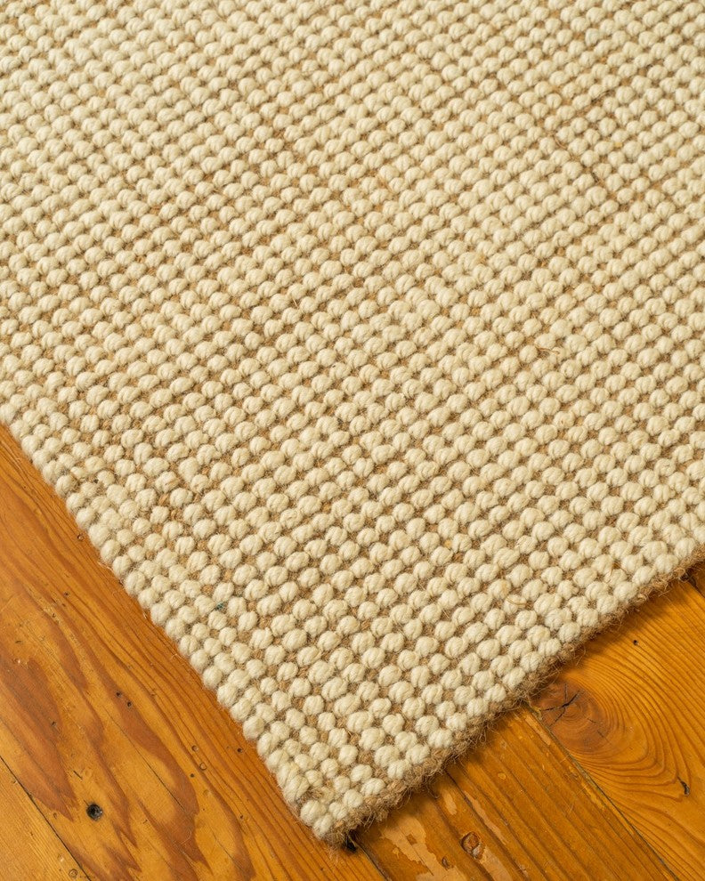 Leroy Hand-Loomed Wool Jute 8X10 Ft. Contemporary Area Rug Carpet, 8' X 10'