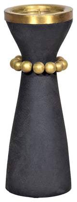 Parvati Candleholder, Black, Medium