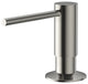 Chrome/Nickel/Black Brass Countertop Soap Dispenser, Large Capacity, Brushed Nickel