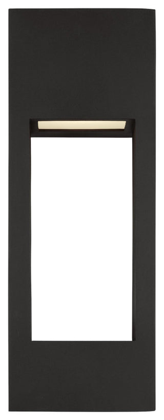 Testa Large LED Outdoor Wall Lantern, Black