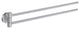 Home Swing Arm Towel Rail Brushed Chrome