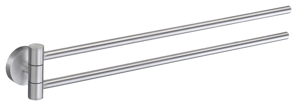 Home Swing Arm Towel Rail Brushed Chrome