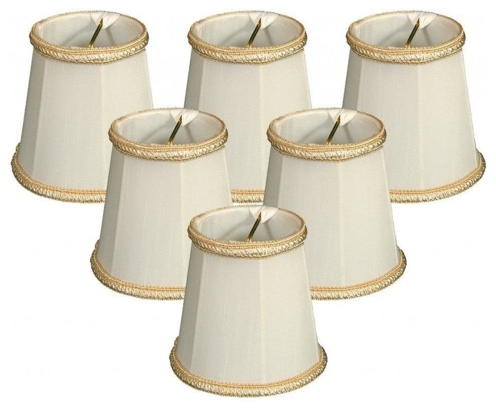 Decorative Trim Deep Empire Chandelier Lampshade Size 5, White