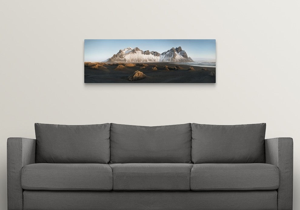 "Stokksnes Panoramics" Wrapped Canvas Art Print, 48"x16"x1.5"