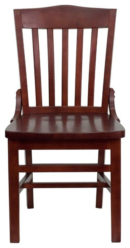 Flash Furniture Wood Restaurant Dining Chair in Mahogany