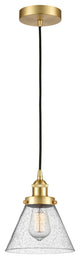 INNOVATIONS LIGHTING 616-1PH-SG-G44-LED Large Cone 1 Light 10 inch Mini Pendant