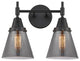 INNOVATIONS LIGHTING 447-2W-BK-G63-LED Caden 2 Light 17 inch Bath Vanity Light