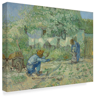 Vincent Van Gogh 'First Steps After Millet' Canvas Art, 32"x24"