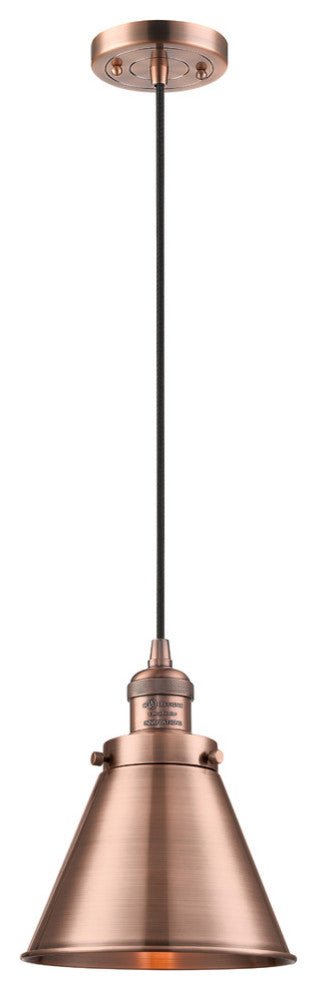 Appalachian 1-Light Mini Pendant, Antique Copper, Antique Copper