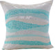 Blue Decorative Euro shams 26"x26" Silk, Frozen In Time