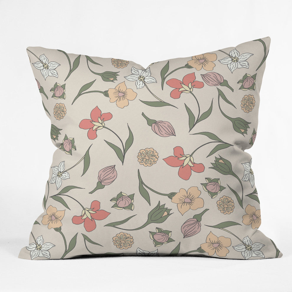 Gabriela Fuente Vintage Garden 2 Throw Pillow