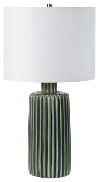 Roza ceramic olive green table lamp