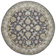 Weave & Wander Botticino Traditional Persian Wool Rug, Charcoal, 10' Round