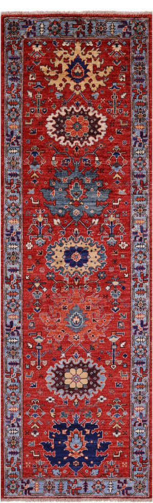 Runner Persian Fine Serapi Hand-Knotted Wool Rug 2' 8" X 8' 8" - Q12451