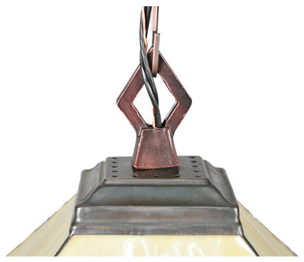 17 Square Pinecone Mission Pendant