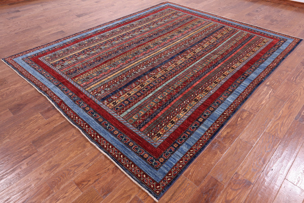 7' 11" X 9' 10" Persian Gabbeh Shall Hand Knotted Wool Rug Q11146