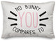 No Bunny Compares to You 14x20 Spun Poly Pillow