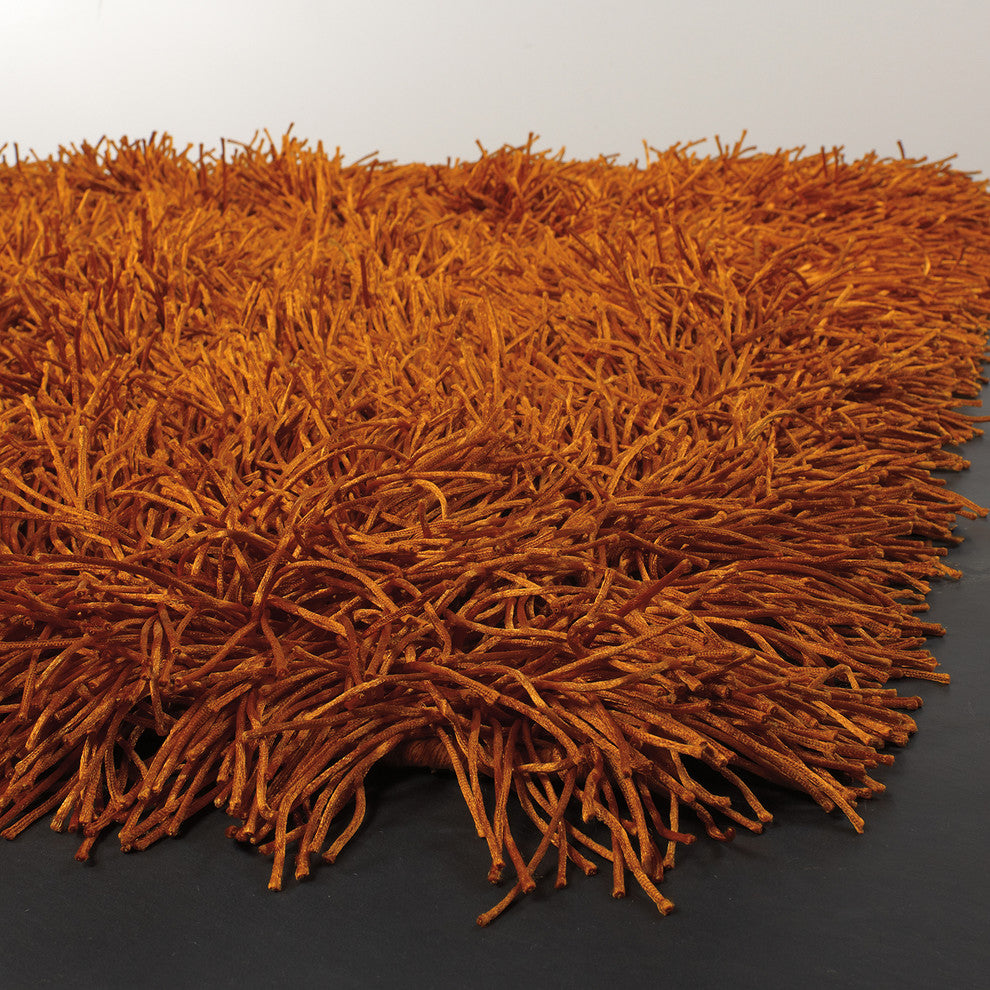 Duke Contemporary Area Rug, Orange, 9'x13'