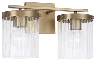 Capital Lighting 156221-555 Vaughn 2 Light 15"W Vanity Light - Aged Brass