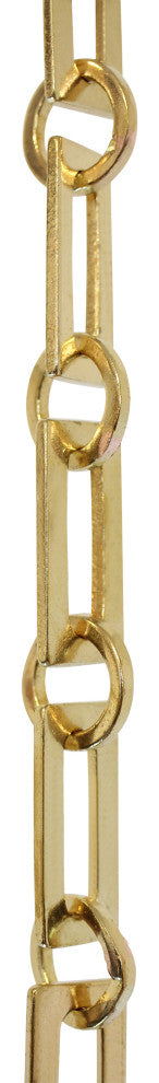 RCH Hardware Brass Rectangle Chandelier Chain, Various Finishes, Polished Brass,