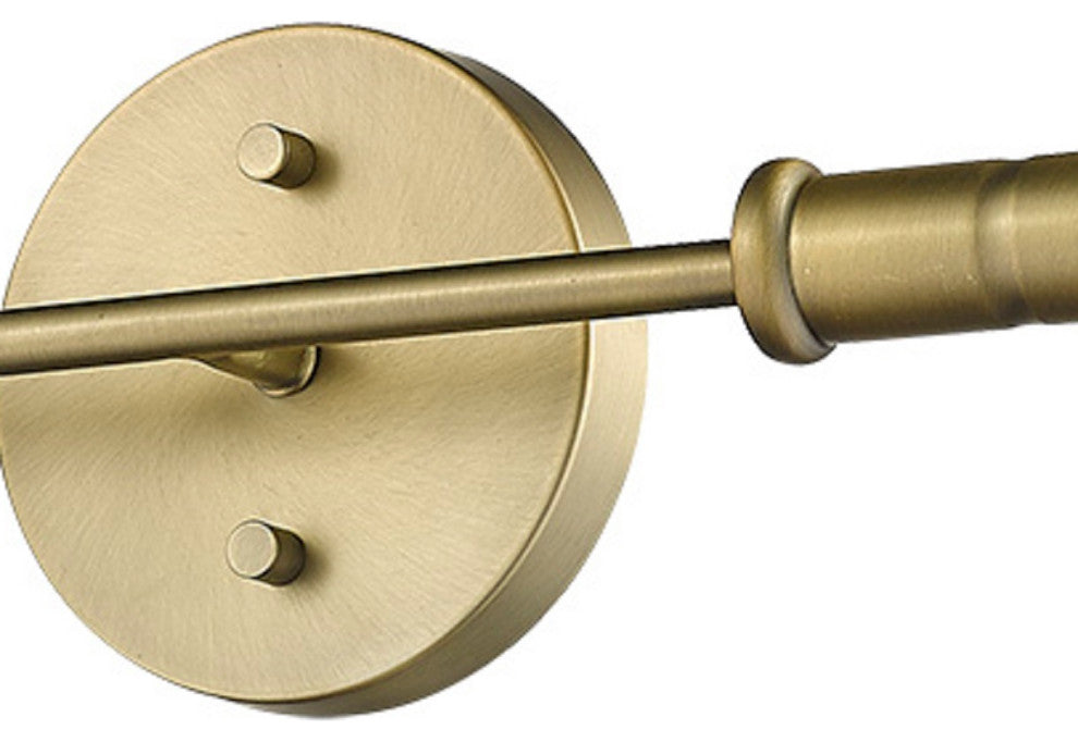2 Light Simple Vanity Sconce for Wall Mount in Aged Brass