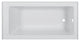 Acrylic Apron Soaking Bathtub, White, 54"x30", Left, Without Drain