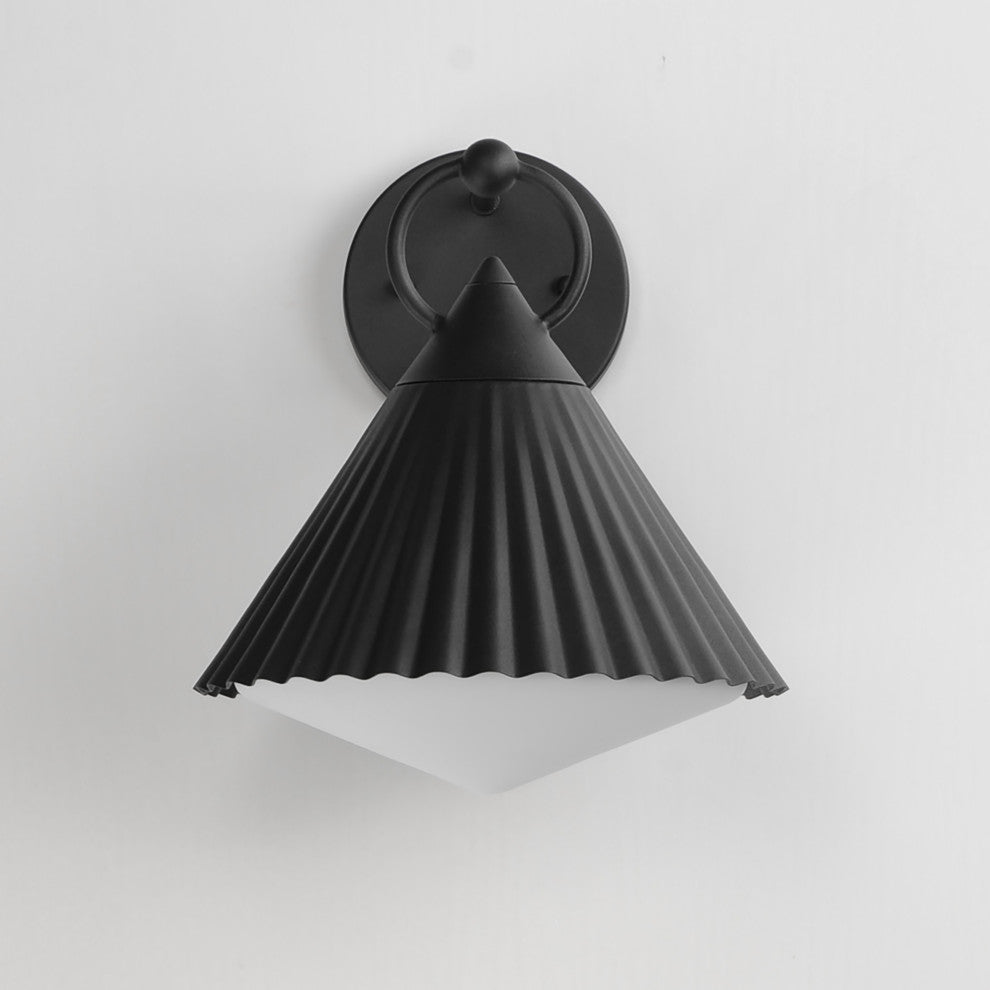 Maxim 35134 Odette 12" Tall Wall Sconce - Black