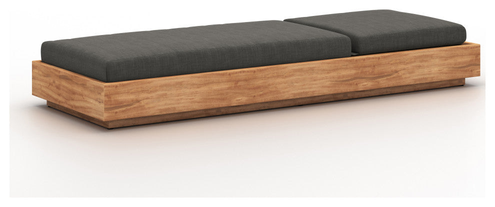 Kinta Outdoor Chaise Lounge-Charcoal