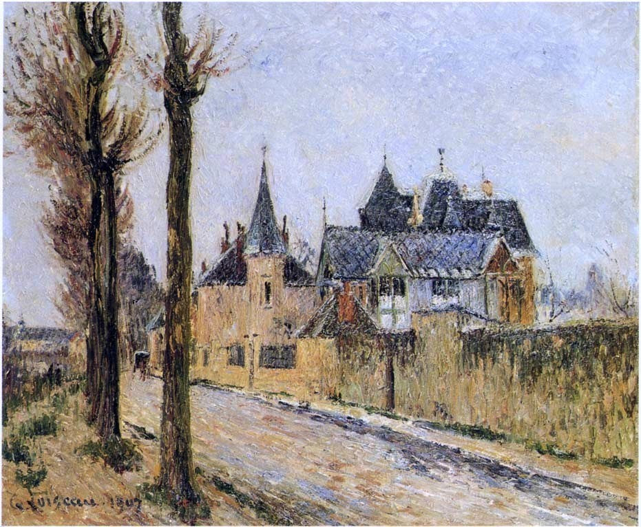 Gustave Loiseau Pothius Quay in Pontoise - 20" x 25" Premium Canvas Print