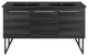Annecy 60" Black Walnut, Double Basin Bathroom Vanity With Black Sink Top