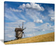 "Cloudy Sky And Windmill Summer Day" Landscape Wall Art, 40"x30"