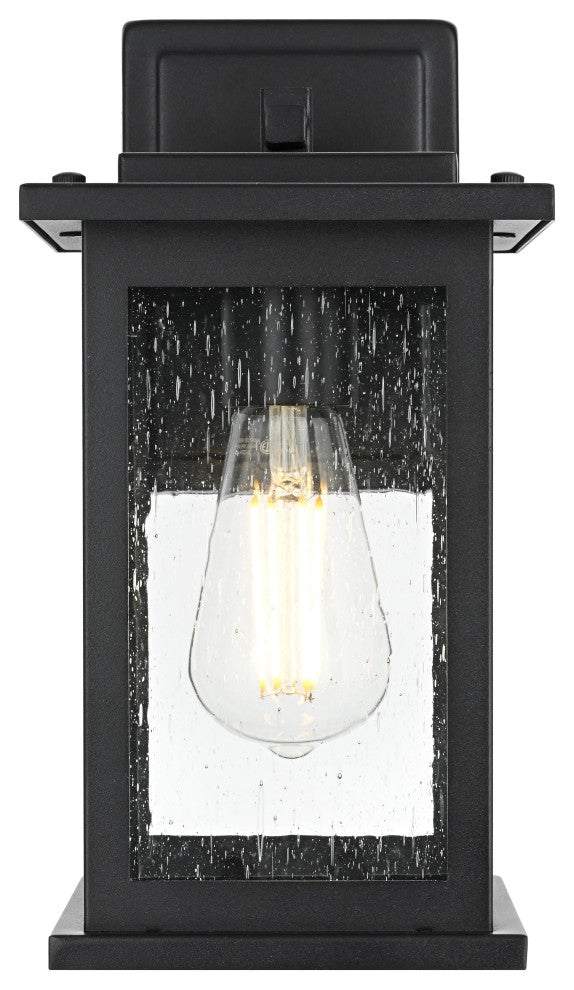 Home Living 6" Outdoor Wall Sconce, Black