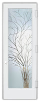 Interior Prehung Door or Interior Slab Door - Wispy Tree - Primed - 24" x...