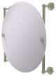 Waverly Place Round Frameless Rail Mounted Mirror, Polished Nickel